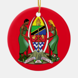 Tanzania Vapensköld jul Ornament
