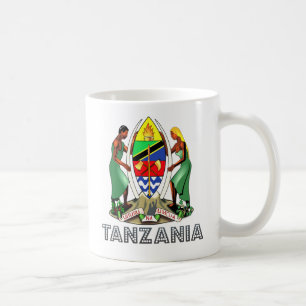 Tanzania vapensköld kaffemugg