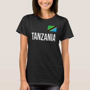 Tanzania Women Manar Kids Tanzania Flagga Souvenir T Shirt