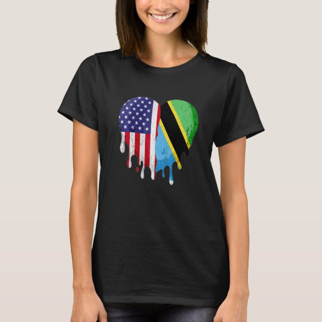 Tanzanian American Patriot Grown Land Smälter H T Shirt (Framsida)