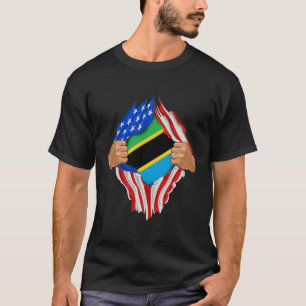 Tanzanian Blood Inside Me Hoodie Tanzania Flagga G T Shirt