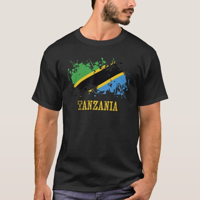 Tanzanian enthusiasts for Tanzania and Tanzania T Shirt (Framsida)