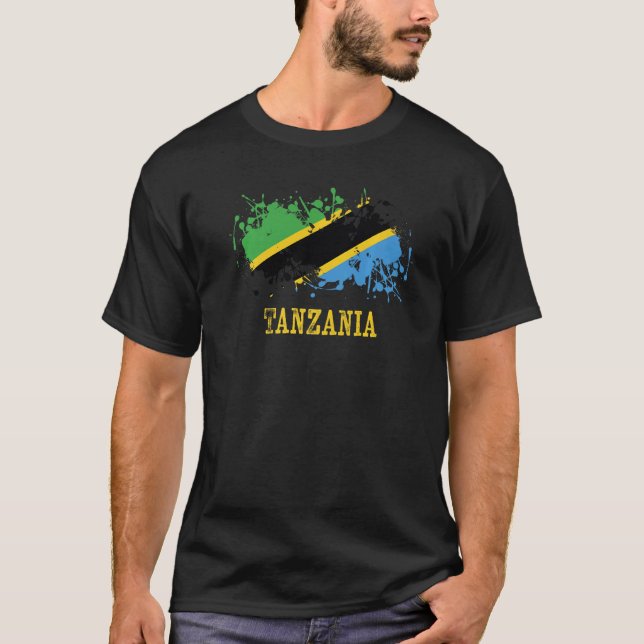 Tanzanian enthusiasts for Tanzania and Tanzania   T Shirt (Framsida)