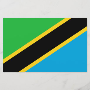 Tanzanian Flagga Brevpapper
