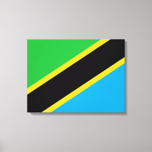 Tanzanian Flagga Canvastryck
