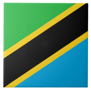 Tanzanian Flagga Kakelplatta