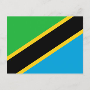 Tanzanian Flagga Vykort