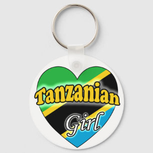 Tanzanian Girl Nyckelring