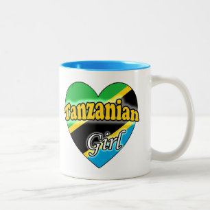 Tanzanian Girl Två-Tonad Mugg