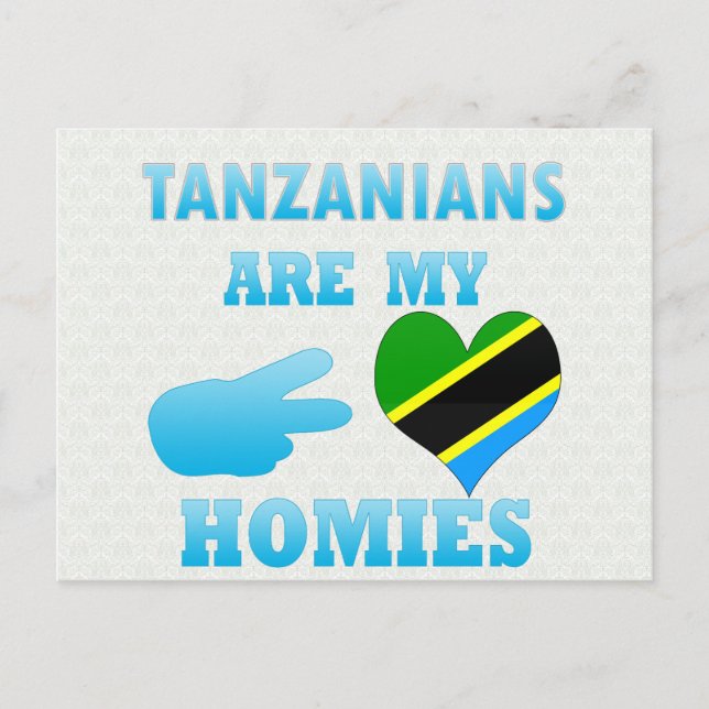 Tanzanianer är mina Homies Vykort (Framsida)