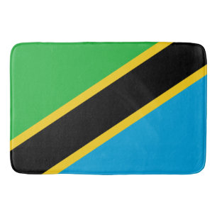 Tanzanias flagga badrumsmatta