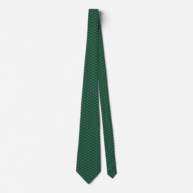 Tanzanias Flagga Hearts Tie Slips (Framsida)
