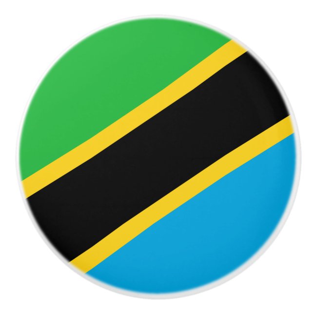 Tanzanias flagga knopp (Framsidan)