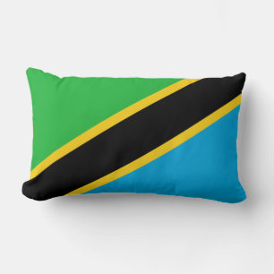 Tanzanias flagga lumbarkudde