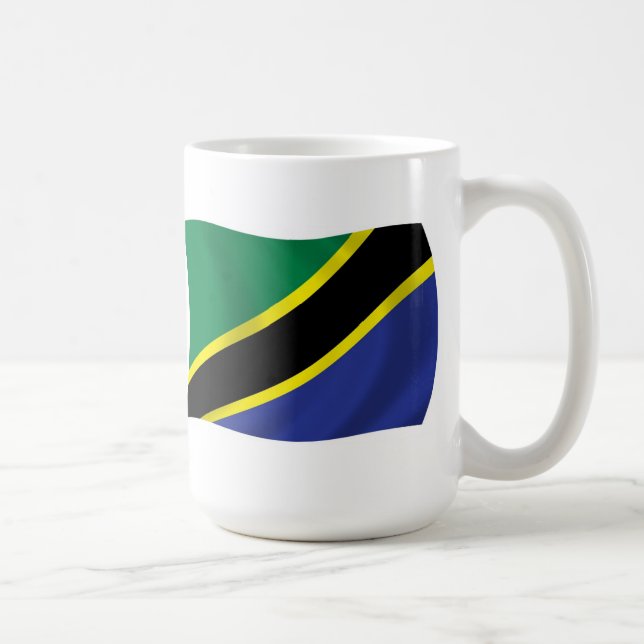 Tanzanias flagga mugg (Höger)