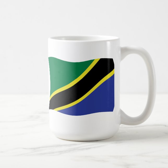 Tanzanias flagga mugg (Höger)