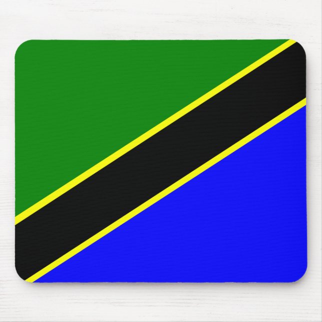 Tanzanias flagga musmatta (Framsidan)