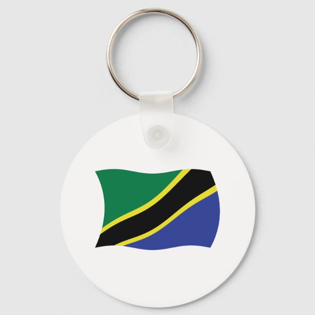 Tanzanias flagga Nyckelring (Framsida)
