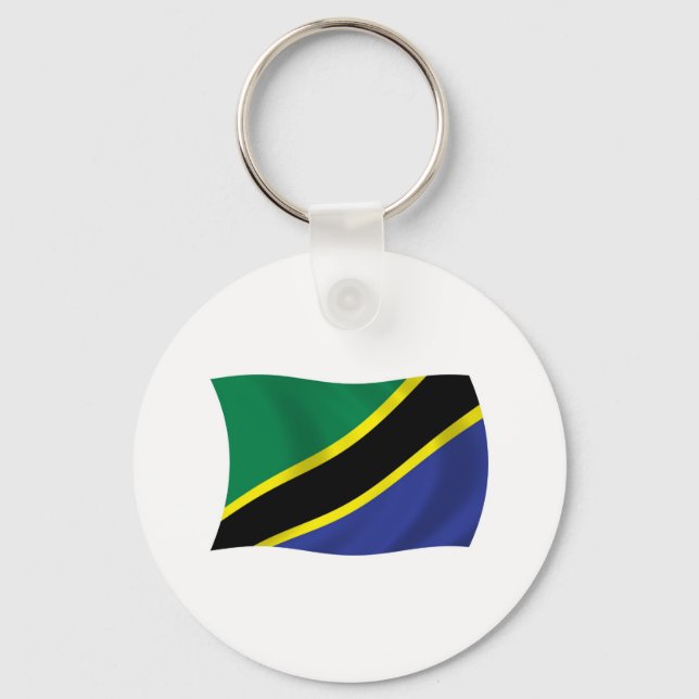 Tanzanias flagga Nyckelring (Framsida)