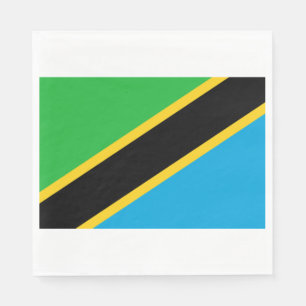 Tanzanias flagga pappersservett