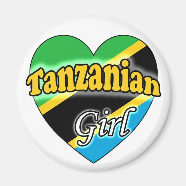 Tanzanisk flicka magnet (Framsidan)