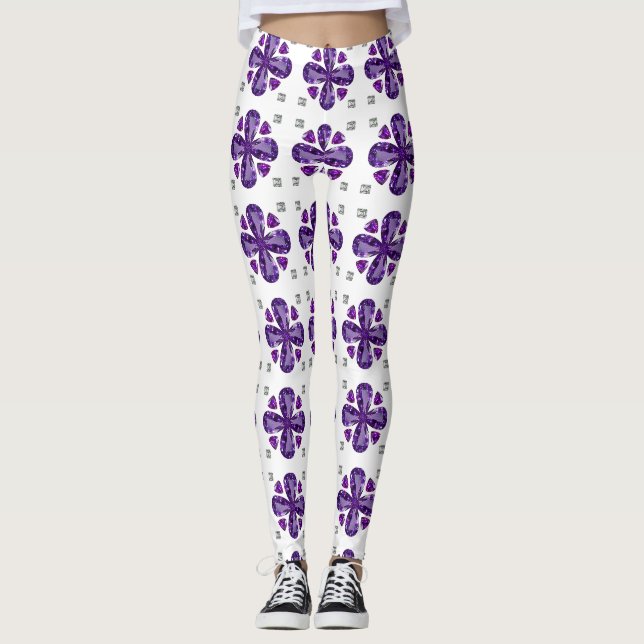 Tanzanit 4-Löv Leggings (Framsida)