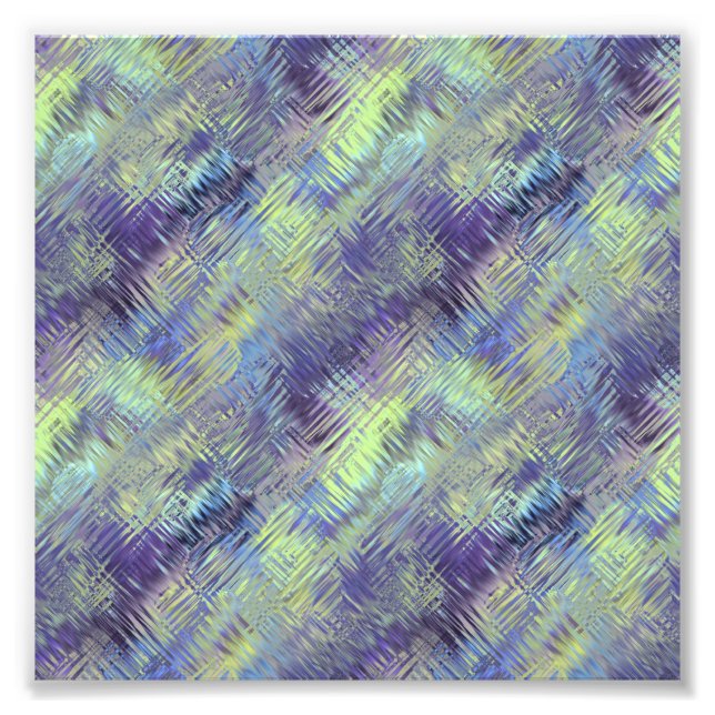 Tanzanite Blue Liquid Mönster Fototryck (Framsidan)