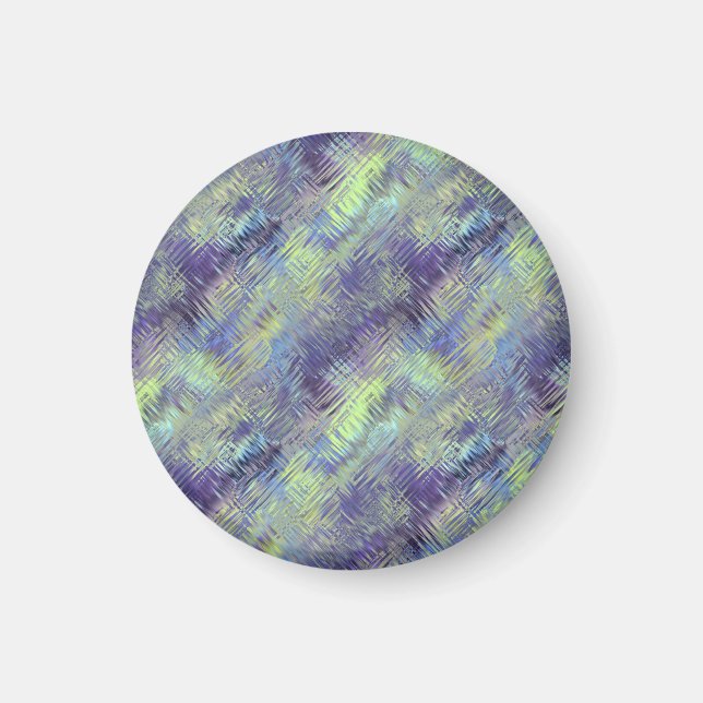 Tanzanite Blue Liquid Mönster Magnet (Framsidan)