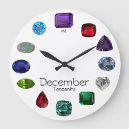 Tanzanite, December Birthstone Stor Klocka
