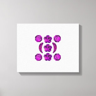Tanzanite Gemstone-Lila Canvastryck