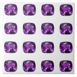 Tanzanite Gemstone-Lila Kakelplatta