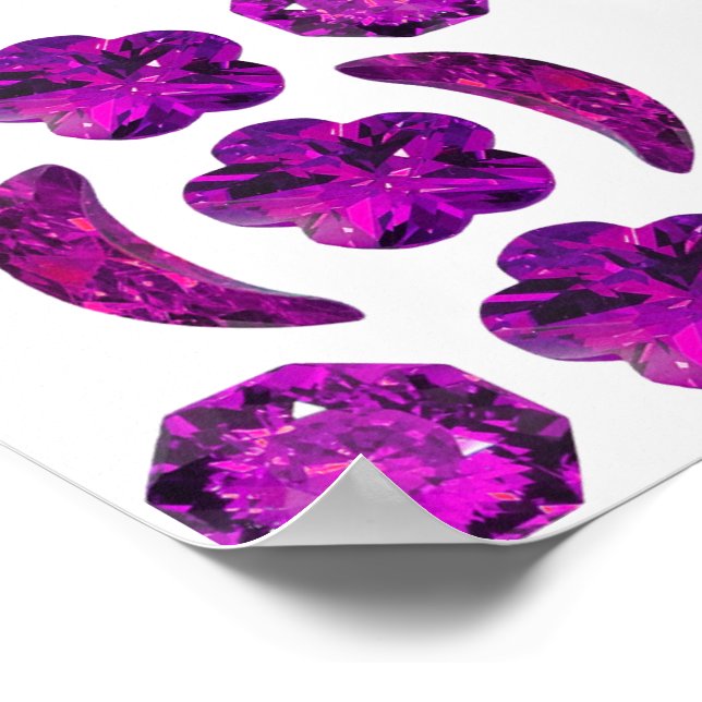 Tanzanite Gemstone-Lila Poster (Hörn)