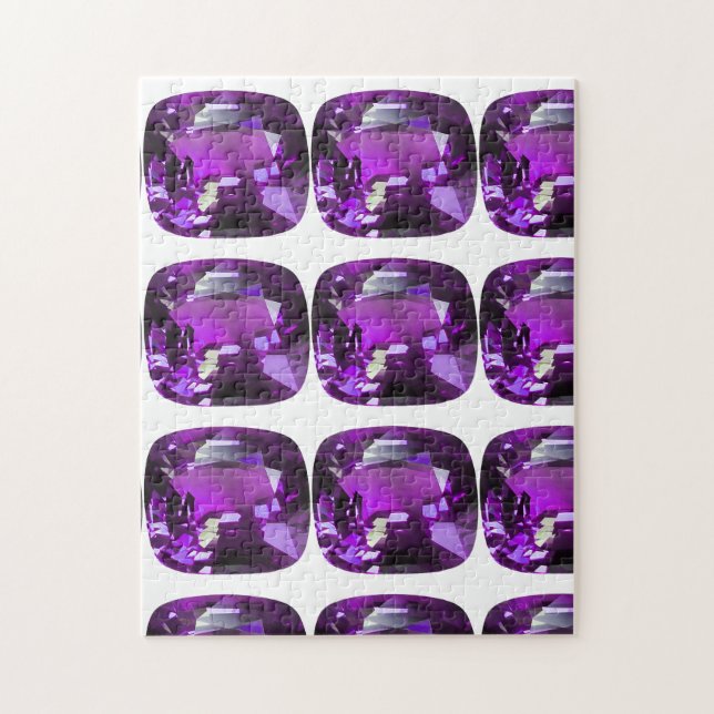 Tanzanite Gemstone-Lila Pussel (Vertikal)