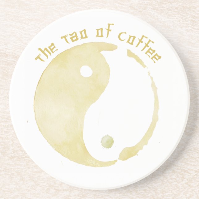 tao av kaffe underlägg sandsten (Framsidan)