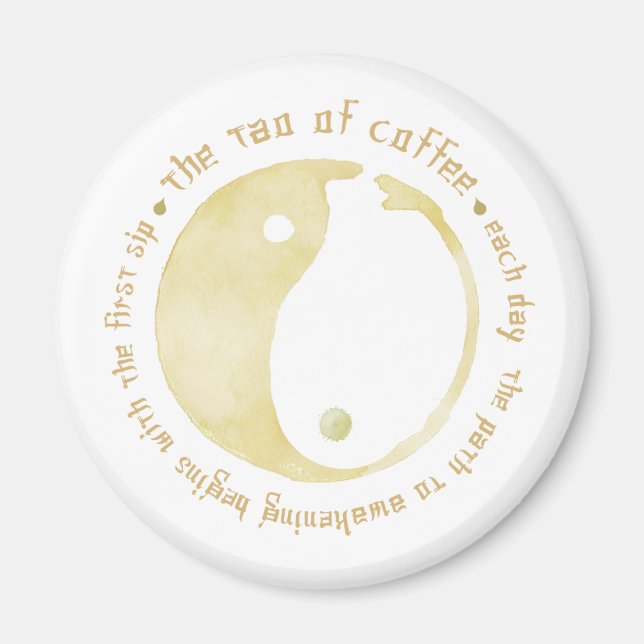 Tao av kaffemagnet magnet (Framsidan)