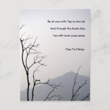 Tao de ching No.1/vykort