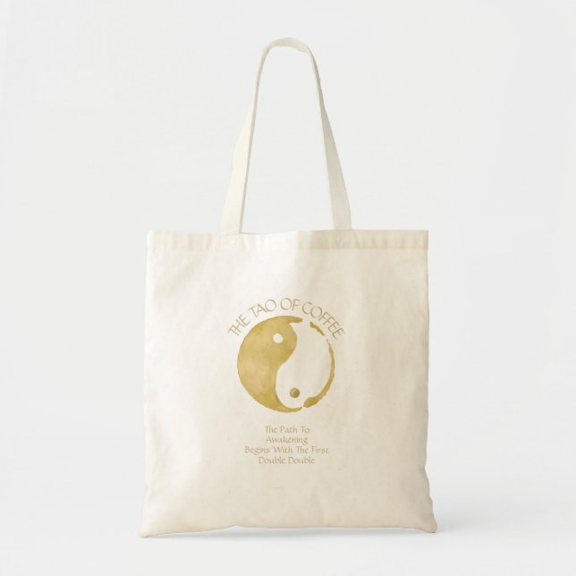 Tao of Coffee Tote Bag Tygkasse (Framsidan)
