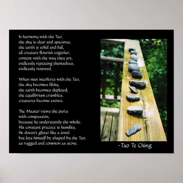 Tao Te Ching #39 Poster (Framsidan)