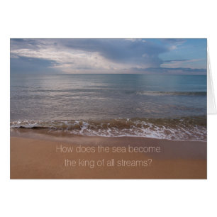 Tao Te Ching Kung av alla strömmar CC0842 Hälsningskort