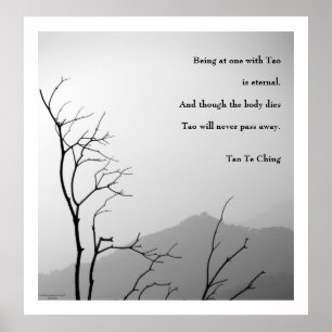Tao Te Ching No.1/Poster Poster