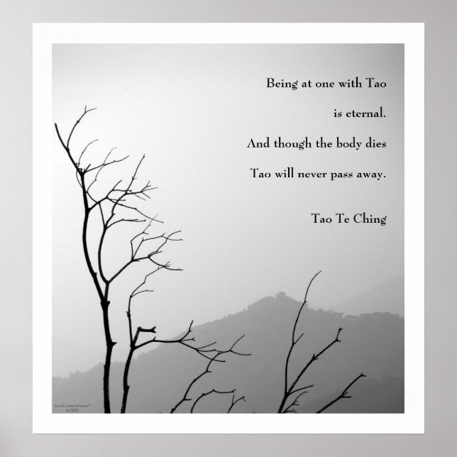 Tao Te Ching No.1/Poster Poster (Framsidan)