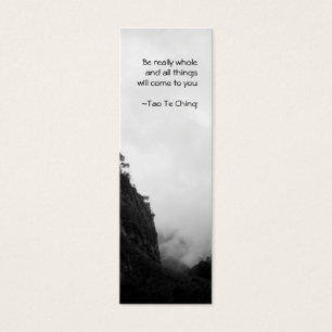 Tao Te Ching No.2 bokmärke Litet Visitkort