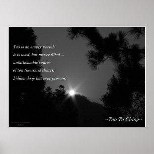 Tao Te Ching No.3/affisch Poster