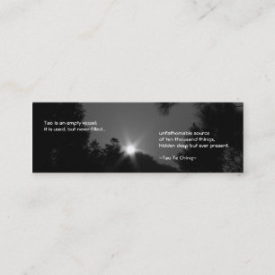 Tao Te Ching No.3/bokmärke No.3/ Mini Visitkort