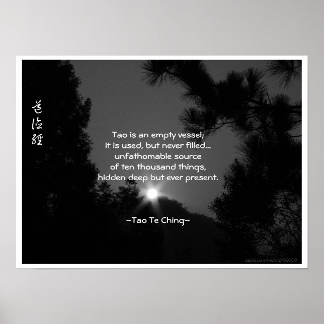 Tao Te Ching No.3/Poster Poster (Framsidan)