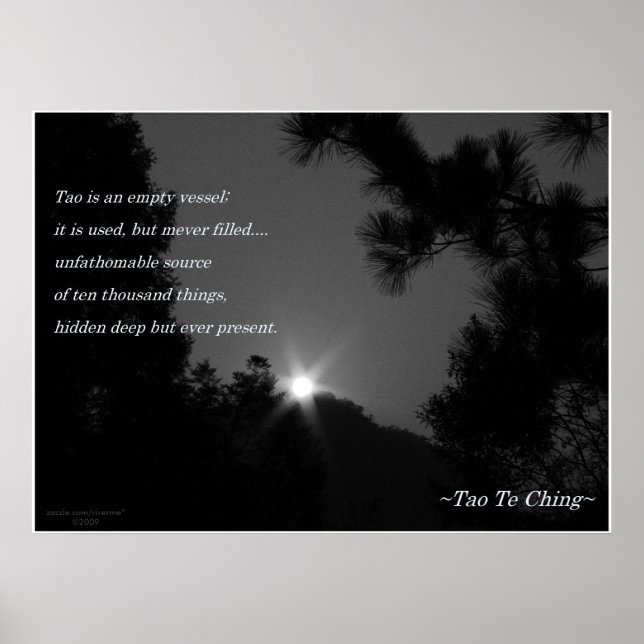 Tao Te Ching No.3/Poster Poster (Framsidan)