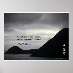 Tao Te Ching No.7/affisch Poster