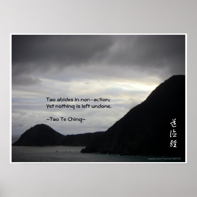Tao Te Ching No.7/Poster Poster (Framsidan)