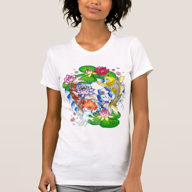 Taoen av Koi T-shirt (Framsida)