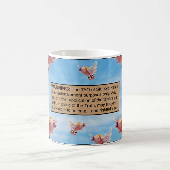 Taoen av Stubbie ritar Disclaimermuggen Kaffemugg (Center)